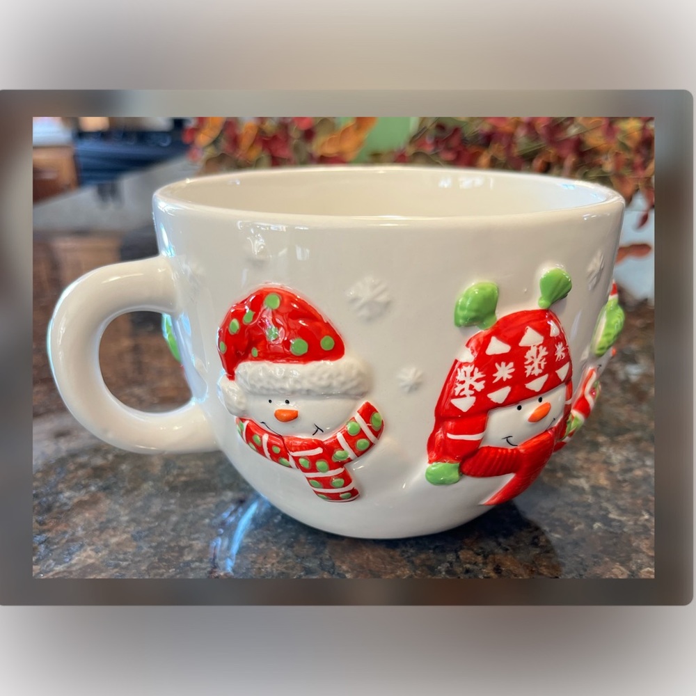 Houston Harvest-Ceramic Snowman Mug - Picture 3 of 6